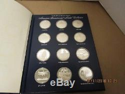 American Bicentennial Medal Collection Franklin Mint 12 pc. Sterling Silver Set