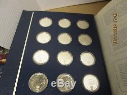 American Bicentennial Medal Collection Franklin Mint 12 pc. Sterling Silver Set
