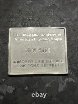 American Fighting 1893 GREAT WHITE FLEET New York Battleship Silver Bar. 925 American Fighting 1893 GREAT WHITE FLEET New York Battleship Silver Bar. 925