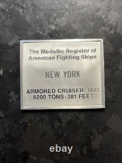 American Fighting 1893 GREAT WHITE FLEET New York Battleship Silver Bar. 925 American Fighting 1893 GREAT WHITE FLEET New York Battleship Silver Bar. 925