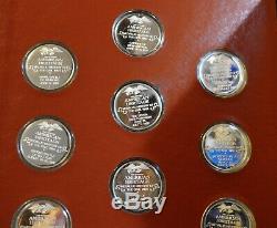 American Heritage Medallic History Civil War Silver Set Album 34 Sterling Coins