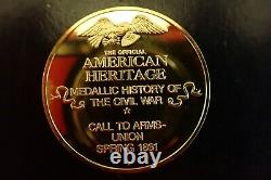 American Heritage Medallic History Of The CIVIL War, 50 Sterling Silver Coins