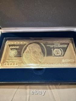 American Historic Society 2000 Proof $100 Bill, 4 Troy oz of. 999 Silver. V715