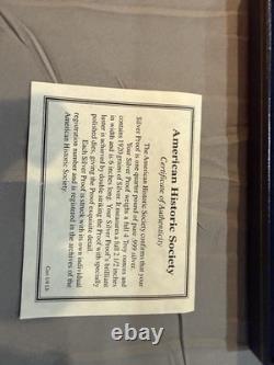 American Historic Society 2000 Proof $100 Bill, 4 Troy oz of. 999 Silver. V715