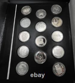 American Space Flight Silver Anniversary Medals Set 925 19.2 OZT