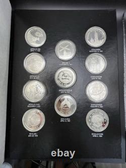 American Space Flight Silver Anniversary Medals Set 925 19.2 OZT
