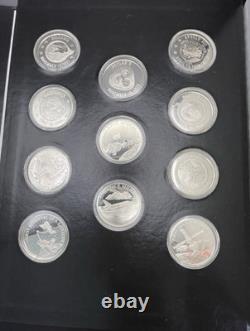 American Space Flight Silver Anniversary Medals Set 925 19.2 OZT