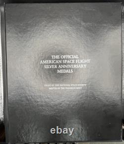 American Space Flight Silver Anniversary Medals Set 925 19.2 OZT