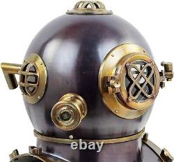 Antique US Navy Mark V Scuba SCA Divers Diving Helmet Deep Sea Marine Diver Gift