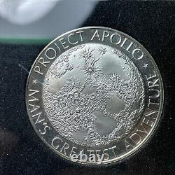 Apollo 13 Silver Coin Space Flown Metal Franklin Mint Recovery medal Moon Lunar