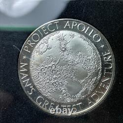Apollo 13 Silver Coin Space Flown Metal Franklin Mint Recovery medal Moon Lunar