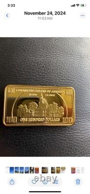 Atlantis mint Federal Reserve note one troy ounce. 999 fine iron 40 Bars & More