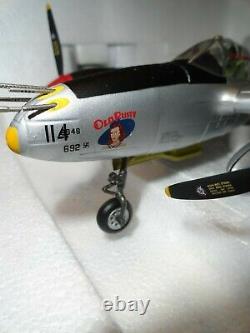 B11F035 Franklin Mint P-38J Lightning Foggia, Italy, 1944 Old Rusty