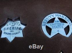 Badges Sheriff Deputy Marshall Ranger Police Franklin Mint 1987 Sterling Silver