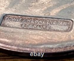 Beautiful Towle Sterling SilverMedallic Art Piete Michelangelo 1964 with Box