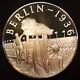 Berlin 1936 Olympics Franklin Mint 1977 Torch Lighting 925 Silver Round C3635