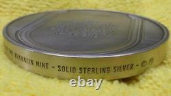 Bible Jesus Hidden Treasure, Sterling Silver 925 Medal 131 Grams Franklin Mint