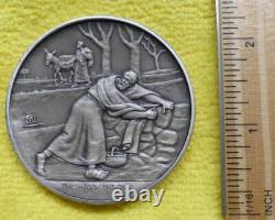 Bible Jesus Hidden Treasure, Sterling Silver 925 Medal 131 Grams Franklin Mint