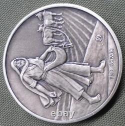 Bible Life of Jesus Seed Sower Sterling Silver. 925 Medal131 Grams Franklin Mint