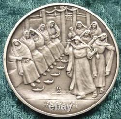 Bible Series Sterling Silver. 925 Round, 131 Grams Foolish Virgins Franklin Mint
