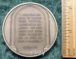 Bible Series Sterling Silver. 925 Round, 131 Grams Foolish Virgins Franklin Mint