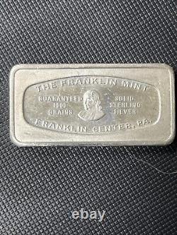 Box Elder Bank Brigham City Utah Franklin Mint 2oz Silver art bar 1000 Grains