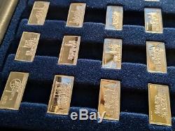 Box Set 50+2 Bars International Locomotive Sterling Silver Miniature Collection