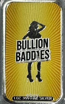 Bullion Baddies Lara Lace 1 oz. 999 Silver (Nice Edition) with COA