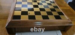 Camelot Chess Set 995 Silver 24 K Gold Plated Early Franklin Mint Ltd. Ed