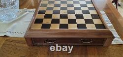 Camelot Chess Set 995 Silver 24 K Gold Plated Early Franklin Mint Ltd. Ed