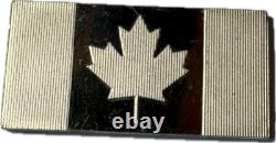 Canada Flags Of The United Nations Sterling Silver art bar ingot 39.6G/1.28 Ozt