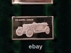 Centennial Car 100 Mini-Ingot Collection Sterling Silver. 925 The Franklin Mint