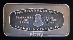 Central Pacific Bank CPB Hawaii Franklin Mint Box-925 Silver 1000 Grains Art Bar