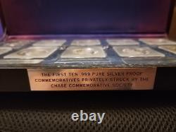 Chase Commemorative Society Silver (. 999) Proof Set The First 9 Oz Silver