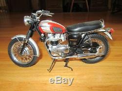 Cl/franklin Mint 1969 Triumph Bonneville 110 Scale Diecast Motorcycle/bike