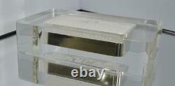 Collectible Franklin Mint 5000grn (10.41 toz) Sterling Silver Bar In Lucite