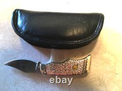 Collectible Franklin mint Knife lock blade with case