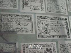 Colonial Monetary Notes in sterling silver, Franklin Mint