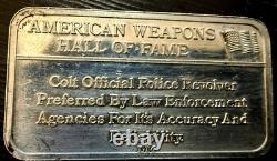 Colt Official Police Revolver 32g silver ingot American Weapons Hall of Fame