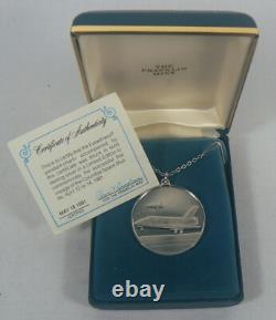Columbia Space Shuttle Eyewitness Medal Sterling Silver Limited Ed FRANKLIN MINT