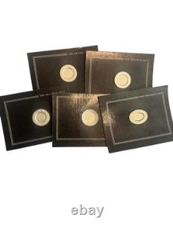 Complete English Sterling Silver Miniature Plates Collection Franklin Mint 1982