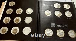 Complete Set 1972 Franklin Mint Shakespeare Medals Sterling Silver