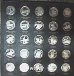 Complete Set The Franklin Mint States of the Union Sterling Silver Proof Medals
