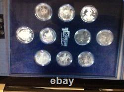 Complete Set of 40.999 Sovereign Nation Indian Tribes Proof Silver Coins