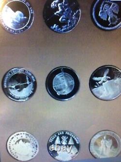 Complete Set of 40.999 Sovereign Nation Indian Tribes Proof Silver Coins