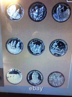 Complete Set of 40.999 Sovereign Nation Indian Tribes Proof Silver Coins