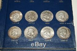 Complete Set of Ben Franklin Silver Half Dollars 35 Coins 1948-1963