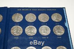 Complete Set of Ben Franklin Silver Half Dollars 35 Coins 1948-1963