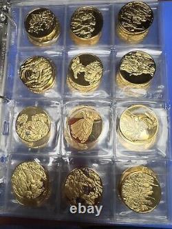 Complete Set of THE MASTERPIECES OF RUBENS MEDALS, Sterling Silver Franklin Mint