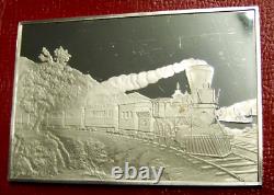 Currier & Ives American Express Train Bar 2.75 oz. 999 Silver-Franklin Mint